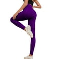 thumbnail image 3 of Ramiter Womens Sweatpants Womens Brushed Naked Feeling Workout Leggings High Waisted Gym Athletic Tummy Control Yoga Pants with Pockets M,Purple, 3 of 5