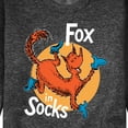thumbnail image 3 of Dr. Seuss - Fox In Socks Jumping - Men's Crew Neck Fleece Pullover, 3 of 6