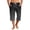 Black, variant on JoveMarine Men's Hawaiian Gradient Print Drawstring Shorts, 7/8 Length Casual Beach Shorts for Summer Vacation, Parties and Daily Wear Black L