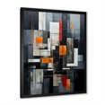 thumbnail image 5 of Designart "Vector Of Onyx Opulence I" Abstract Shapes Picture Framed Wall Art Living Room, 5 of 5