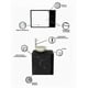 thumbnail image 5 of Combo Gabinete Para Baño TORONTO Y Botiquín Con Espejo, 5 of 6