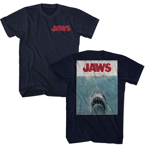 Jaws Vintage Poster F B Navy Adult T-Shirt Xl ***F&B***