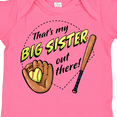 thumbnail image 4 of Inktastic That's My Big Sister out There Softball Boys or Girls Baby Bodysuit, 4 of 5