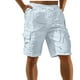 thumbnail image 1 of pstuiky Pantalones cortos de entrenamiento para hombre, Pantalones cortos deportivos cargo transpirables de verano para hombre con bolsillo para playa Pantalones cortos deportivos para hombre, 1 of 5