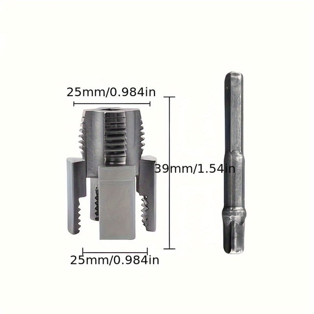 HLONK 2-In-1 Multi-Functional Pipe Thread Cutting Machine - Water Pipe Thread Processing Tool for Plumbers And DIY Enthusiasts | Multi-Purpose Thread Cutting Machine | Durable Metal Const