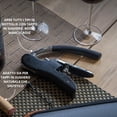 thumbnail image 5 of FORICOM Wine Bottle Opener | Manual Handheld Corkscrew , Standing Vertical Design, Soft Bottleneck Grip, Nonstick Screw & Easy No-Twist Cork Removal | Black Stainless, 5 of 7