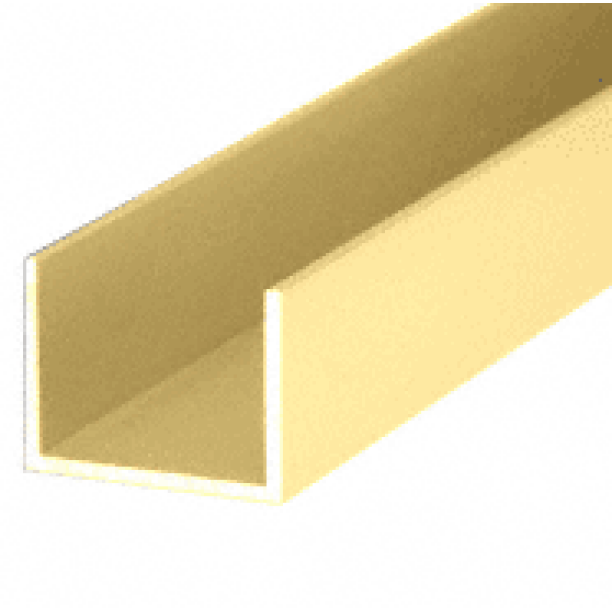 CRL D327BGA Brite Gold Anodized 3/4" Extrusions, Aluminum, Metal, Dark