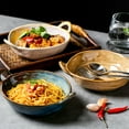 thumbnail image 2 of Qeeadeea Ceramic Bowl With Handle, Ramen Bowl Ceramic, Pho Bowls Large, Soup Bowl Microwave Safe, Udon Noodle Bowl-blue-20x16.5x6.5cm, 700ml, 2 of 7