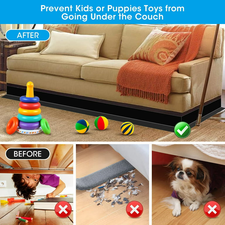 Under Bed Blocker for Pets, Gap Bumper Under Couch Blocker Stop Dogs Kids