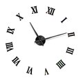 thumbnail image 4 of Reloj de espejo romano grande para sala de estar, autoadhesivo, reloj de pared DIY, pegatina para decoración del hogar, reloj acrílico Methold HA3332-01B, 4 of 6