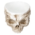 thumbnail image 1 of Soporte para flores, innovador cráneo de resina con forma de calavera, macetero con forma de cráneo, impulsado por el rendimiento, 1 of 8