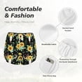 thumbnail image 4 of Balery Sunflower Skull Boho Pantalones cortos deportivos para mujer con forro y dos bolsillos, elásticos, para entrenamiento, gimnasio, yoga-Small, 4 of 7