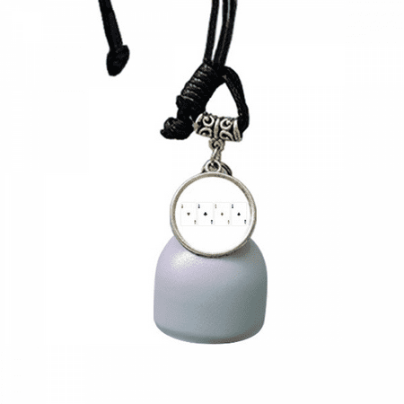 

a heart spade club pattern wind chimes bell car pendant