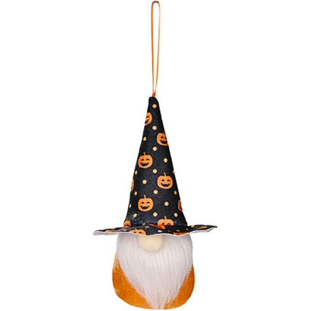Nain D'halloween En Peluche Sans Visage Avec Cordon De Suspensión - Decoración De Mesa