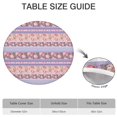 thumbnail image 6 of Colorful Round Table Cover, Boho Floral Design with Elasticated Edge for Up to 56 Inches, Easy Clean, 6 of 7