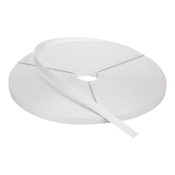 Cinta de Borde Blanca 500 ft x 7/8 Inch Cinta de Chapa Pre-pegada para Restauración de Muebles
