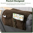 thumbnail image 3 of Head Recliner Pillow with Pocket,Headrest Neck Cushion for Neck Support and Pain Relief,Recliner Head Pillow for Side Sleeping at Home, Office or Traveling(Brown), 3 of 12