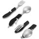 thumbnail image 3 of Compañero de comedor portátil para exteriores, cubiertos desmontables, utensilios de camping 4 en 1 de acero inoxidable con tenedor, cuchara, cuchillo y abridor de botellas, juego de cubiertos de, 3 of 5