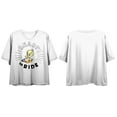 thumbnail image 1 of Looney Tunes Tweety Bird Ready To Ride Women's White Cropped Tee-XS, 1 of 1