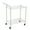2-layer high handle, variant on Utility Cart Service Cart – Heavy Duty Steel Rolling Cart, Commercial Service Trolley with High or Low Handle, Multipurpose Storage Cart for Office, Restaurant, Kitchen – 2-Layer Low Handle