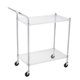 thumbnail image 1 of Carro Utilitario de Cocina, 2 Niveles, Carro de Servicio de Acero Inoxidable con Ruedas y Estante para Lavandería, Garaje, Baño, 1 of 7