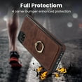 thumbnail image 4 of Nalacover for Samsung Galaxy A22 5G Wallet Case, Premium PU Leather Soft TPU Anti-Drop Card Slots with 360 Finger Ring Holder Kickstand Back Phone Cover For Samsung Galaxy A22 5G, Coffee, 4 of 8