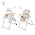 thumbnail image 3 of Kinderkraft TUMMIE High Chair, 2-in-1 Convertible Infant Bouncer, Baby Feeding Chair with Adjustable Height, Birth to 33 lbs, 3 of 11