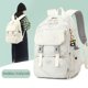 thumbnail image 4 of Mochila Simple con estampado de dibujos animados con colgante, bolsa de viaje de gran capacidad que combina con todo para estudiantes de escuela primaria, 4 of 5