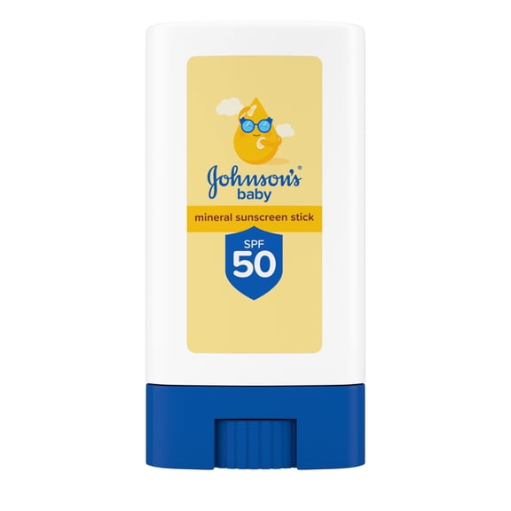 Johnson's Baby Mineral Sunscreen Stick SPF 50, 0.47 oz
