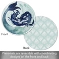 thumbnail image 2 of CounterArt "Mermaid Scales" 4-Pack Round Reversible Tabletop Placemats, 2 of 7