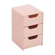 thumbnail image 2 of Organizador de Cajones Apilables de Plástico | Cajonera Pequeña Deslizante para Escritorio, Debajo Del Fregadero y Despensa | Azul, Rosa, Blanco | 13 X 9 X 8 Cm | 1 Unidad, 2 of 6