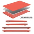 thumbnail image 5 of IBENZER Compatible with 2022 2021 2020 MacBook Air 13 inch Case M1 A2337 A2179 A1932, Hard Shell Case with Keyboard Cover & Type-C Adapter for Mac Air 13" (2018-2022), Coral Orange, W-AT13-LCOR+1TC, 5 of 11