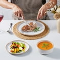 thumbnail image 5 of Onader 12 Piece Stoneware Dinnerware Sets, Plates and Bowls Dish Set for 4, Speckled Kitchen Dining Plates and Bowls, Dishwasher & Microwave Safe - Beige, 5 of 9