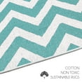 thumbnail image 4 of SUSSEXHOME  Heavy Duty Ultra Thin Non Slip Washable Cotton Indoor Rug - 2' x 3' Light Teal, 4 of 9