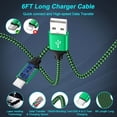 thumbnail image 4 of Type C Charger Block, Phone Charger USB C Wall Adapter Plug with 6FT USB C Charging Cable Compatible with iPhone 16 15 14, Samsung, Phone Chargers for Android Phone, Green, 4 of 7