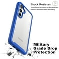 thumbnail image 3 of For Samsung Galaxy S24 Phone Case, Ebizware Shockproof Clear Back Case [Military Grade Drop Tested] Heavy Duty Rugged Protective Cover for Galaxy S24 - Blue, 3 of 8