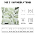 thumbnail image 5 of Autua Throw Pillow Covers Decorative Cozy Fleece Modern Abstract Plant Leaves Cushion Cases for Couch Bed Sofa Farmhouse Decoration Sage Green 18x18in, 5 of 5