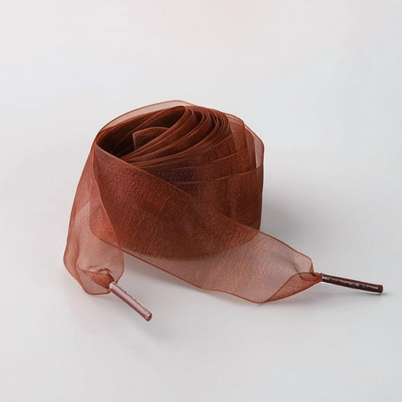 XmhyTop-A 2 Pairs Ribbon Shoe Laces,120*2.3cm Fashion Decorative Sneaker Laces for Shoes,S21