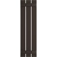 thumbnail image 5 of Ekena Millwork 17 1/8"W x 49"H True Fit PVC Three Board Spaced Board-n-Batten Shutters, Raisin Brown (Per Pair - Hardware Not Included), 5 of 8