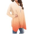 thumbnail image 3 of QUYUON Dressy Cardigans for Women Deals Long Sleeve Long Knit Cardigans for Women Polyester Trendy Fall Cardigans Cardigan Jacket Style Q-7111 Fall Cardigan Sweater Outerwear Coat Orange L, 3 of 5
