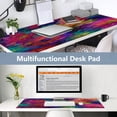 thumbnail image 6 of Leather Keyboard and Mouse Desk Mat Office Desk Accessories Protective Office Desk Decor Desk Pad Mat for Gaming, Work from Home, Office Colorful and Bright Floral Pattern 23.6" x 47.2", 6 of 9