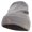 Grey, variant on German Shepherd Embroidered 12 inch Acrylic Cuffed Long Beanie - Black OSFM
