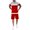 Red, variant on Vedolay Mens Shorts Tracksuit Mens Short Sets 2 Piece Outfits Casual Short Sleeve and Shorts Stripe Set,Red 3XL