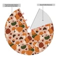 thumbnail image 2 of Sikiie Autumn Fox Pumpkin Lazy 30-48 inches {designName} Print Christmas Tree Skirt Snowman Xmas Tree Skirt with Edge Christmas Decorations for Holiday Party-36", 2 of 7