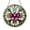 Acrylic 3.5 Inch, variant on Colorful Bow Stained Glass Window Panel with Pink Red and White Ribbons on Blue Background for Cheerful Home Decor