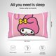 thumbnail image 4 of Funda de almohada rectangular Melody Kuromi, suave y acogedora, con cremallera oculta, para cama, sofá, decoración del hogar, 20 x 30 pulgadas, 4 of 8