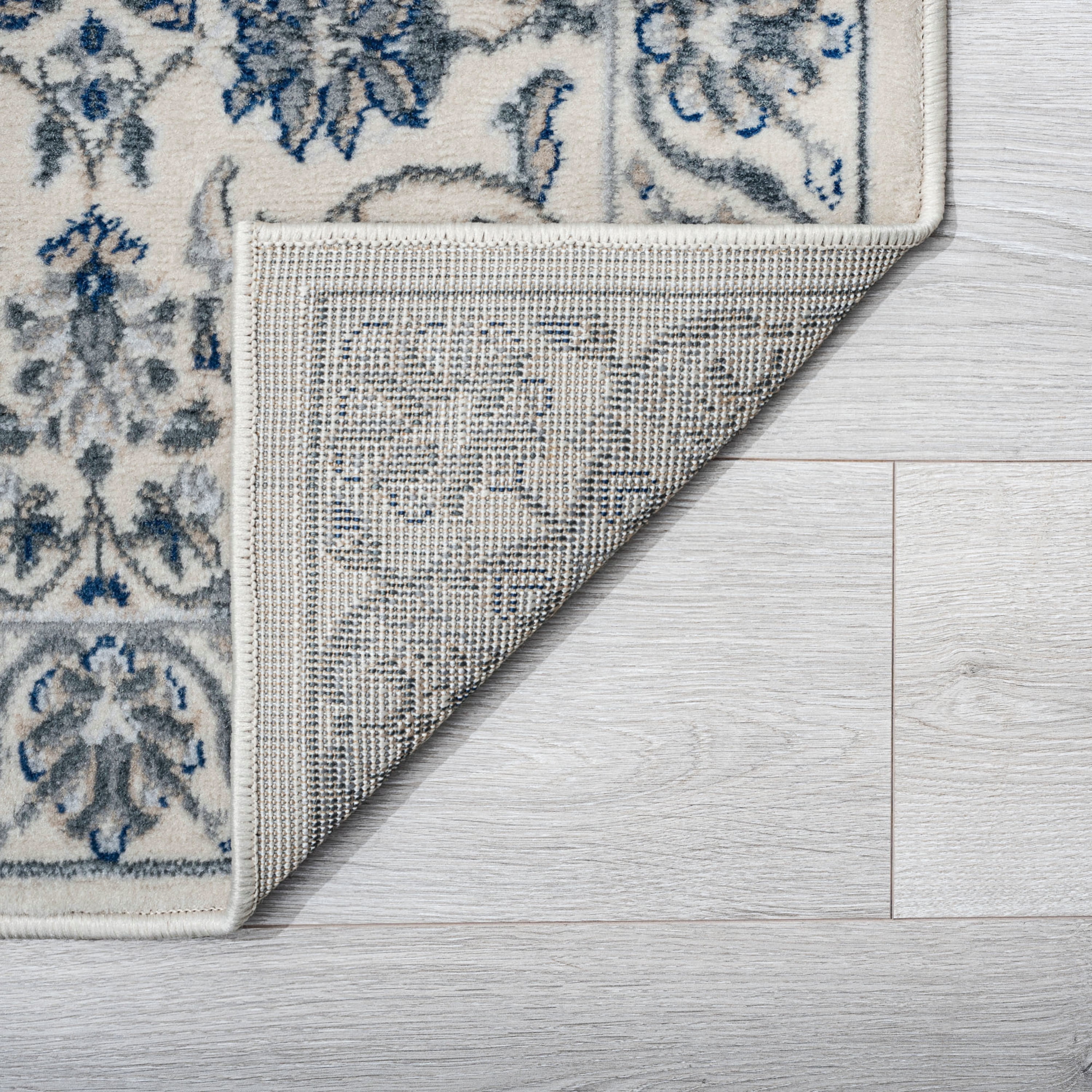 Madison Traditional 5' x 7' Cream Polypropylene Indoor Area Rug