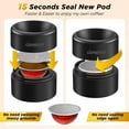 thumbnail image 2 of Reusable Vertuo Pod Refill Kit, 300pcs Aluminum Foil Lids for Reusable Nespresso Vertuo Pods, Faster Seal Refillable Nespresso Pods Vertuo with Brush, 2 of 7