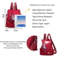 thumbnail image 3 of Mochilas Oxford para mujer, bolsas impermeables para mujer, mochila de hombro para ordenador portátil, mochila de colegio para chicas adolescentes retro, bolsos para señora, 3 of 5