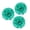 Aqua, variant on Wrapables® 12" Set of 3 Tissue Pom Poms Party Decorations for Weddings, Birthday Parties Baby Showers and Nursery Décor, Red